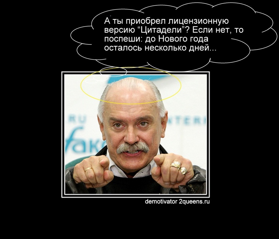 Новогодний демотиватор Никита Михалков